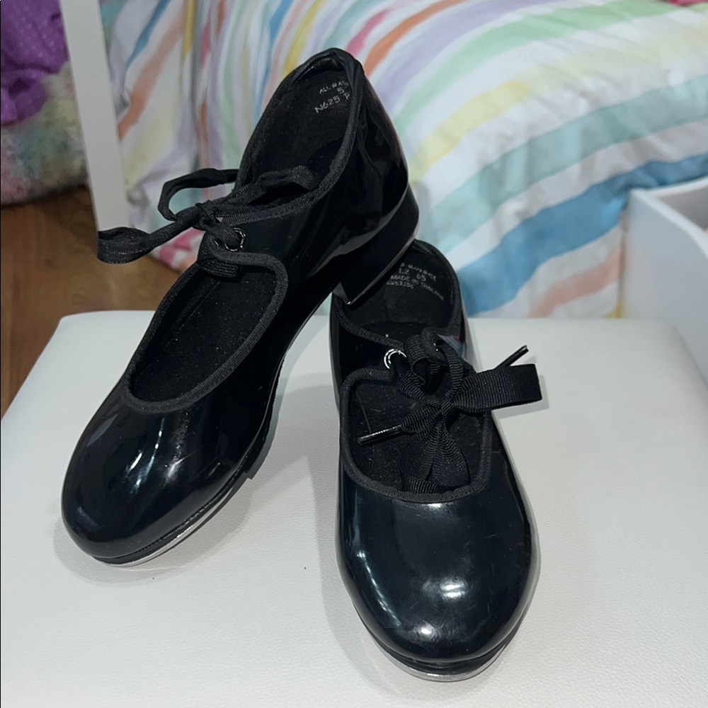 🪩Black Patent Leather Tap Dance Shoes🪩